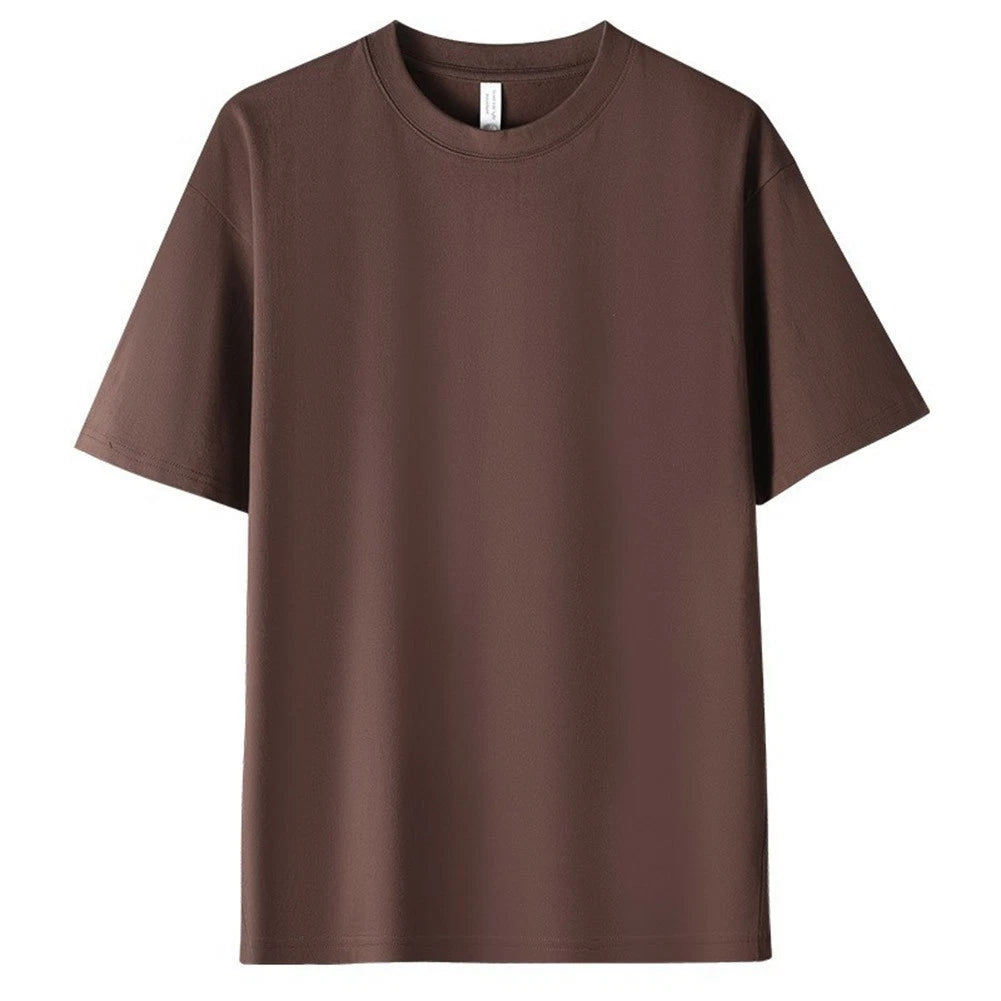 Men's Casual Streetwear Short Sleeve T-Shirt Loose Fit Polyester Spandex
