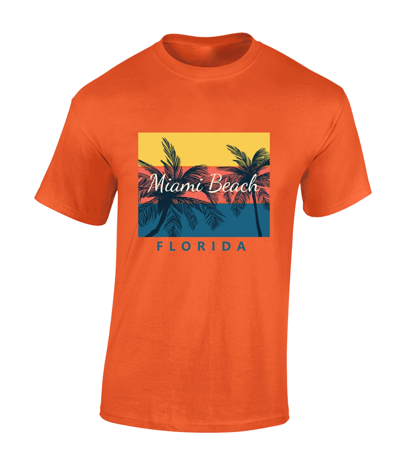 MIAMI BEACH FLORIDA MENS T SHIRT COOL SUMMER BEACH CASUAL CLOTHING NEW TOP