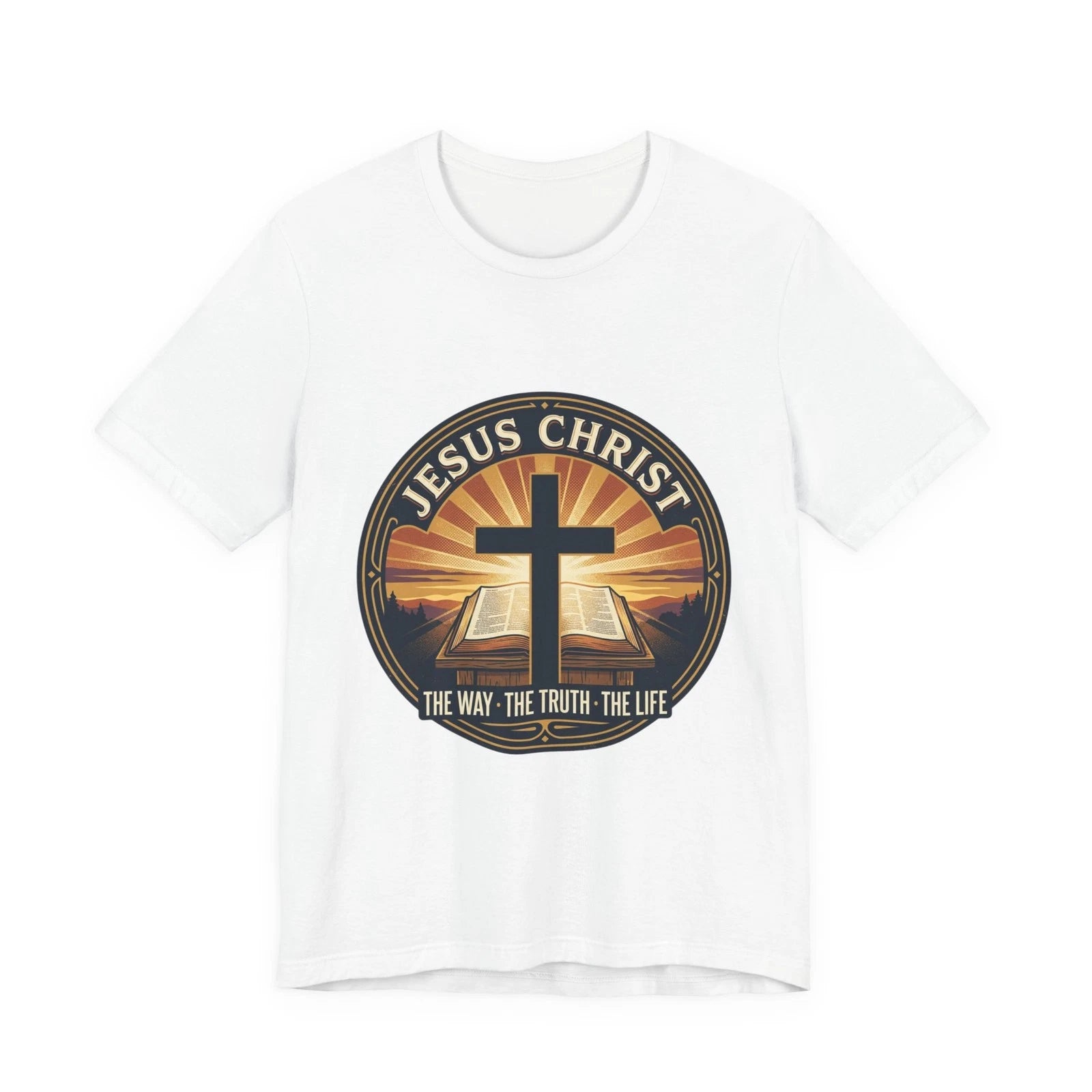 Jesus Cross Sunset Tee | summer aesthetic, retro coastal vibes