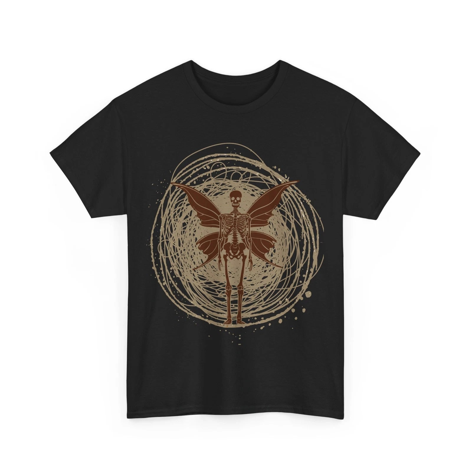 Fairycore Aesthetic Skeleton Shirt, Butterfly Cottagecore Women Men T-shirt