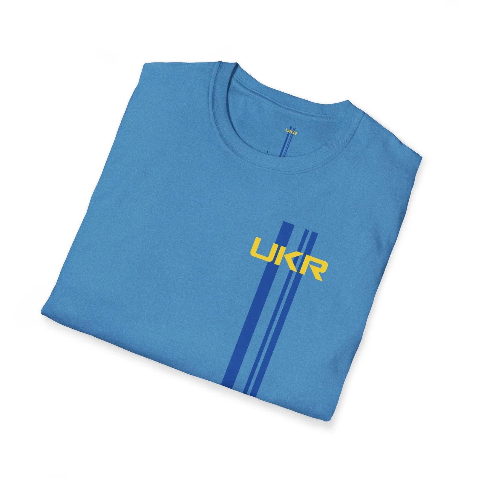 Ukraine Ukrainian Flag Stripes Minimalist Unisex Tee Shirt For Men Women Team