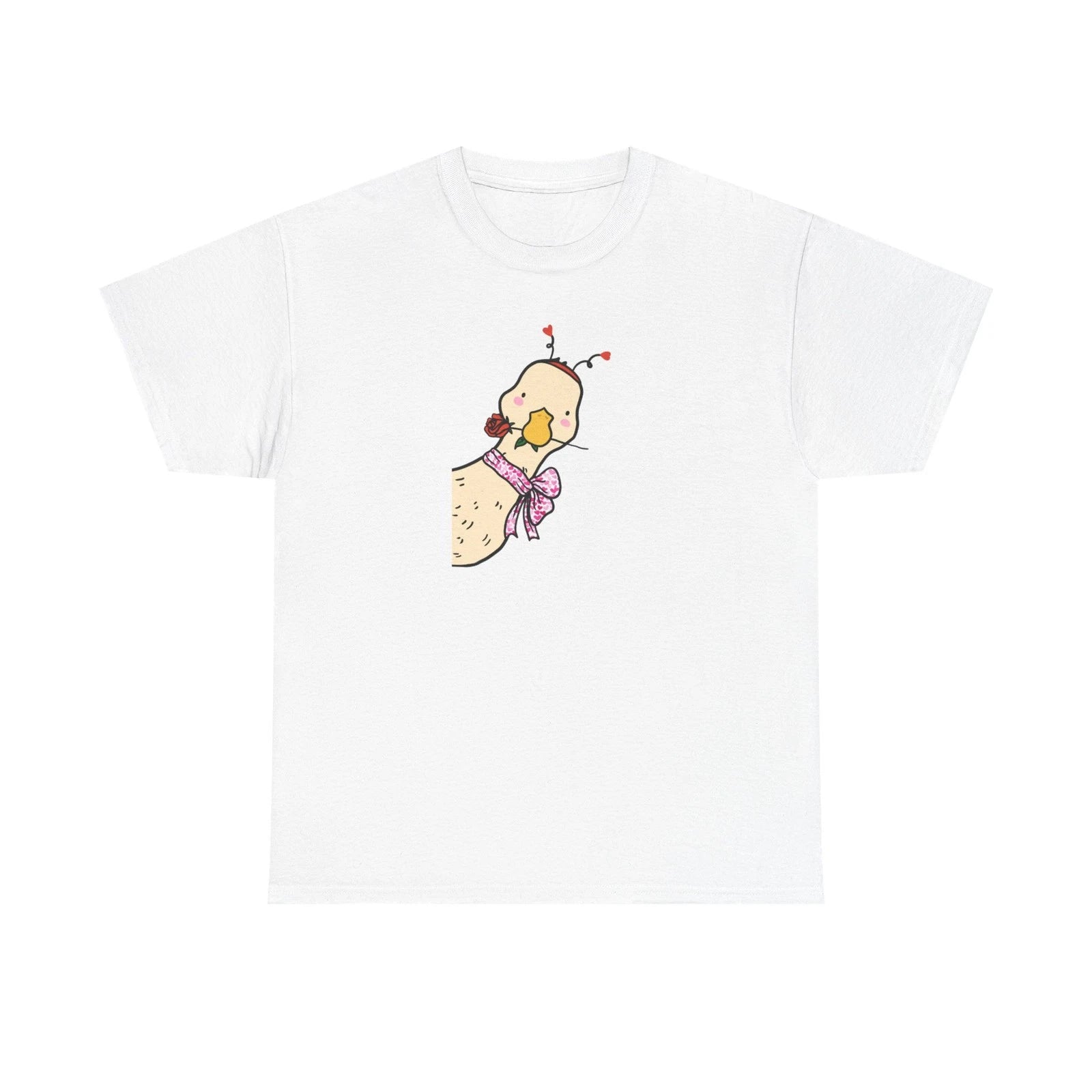 Cute Duck Shirt Kawaii Ducky Tee Bow Duck Graphic Aesthetic Animal Top