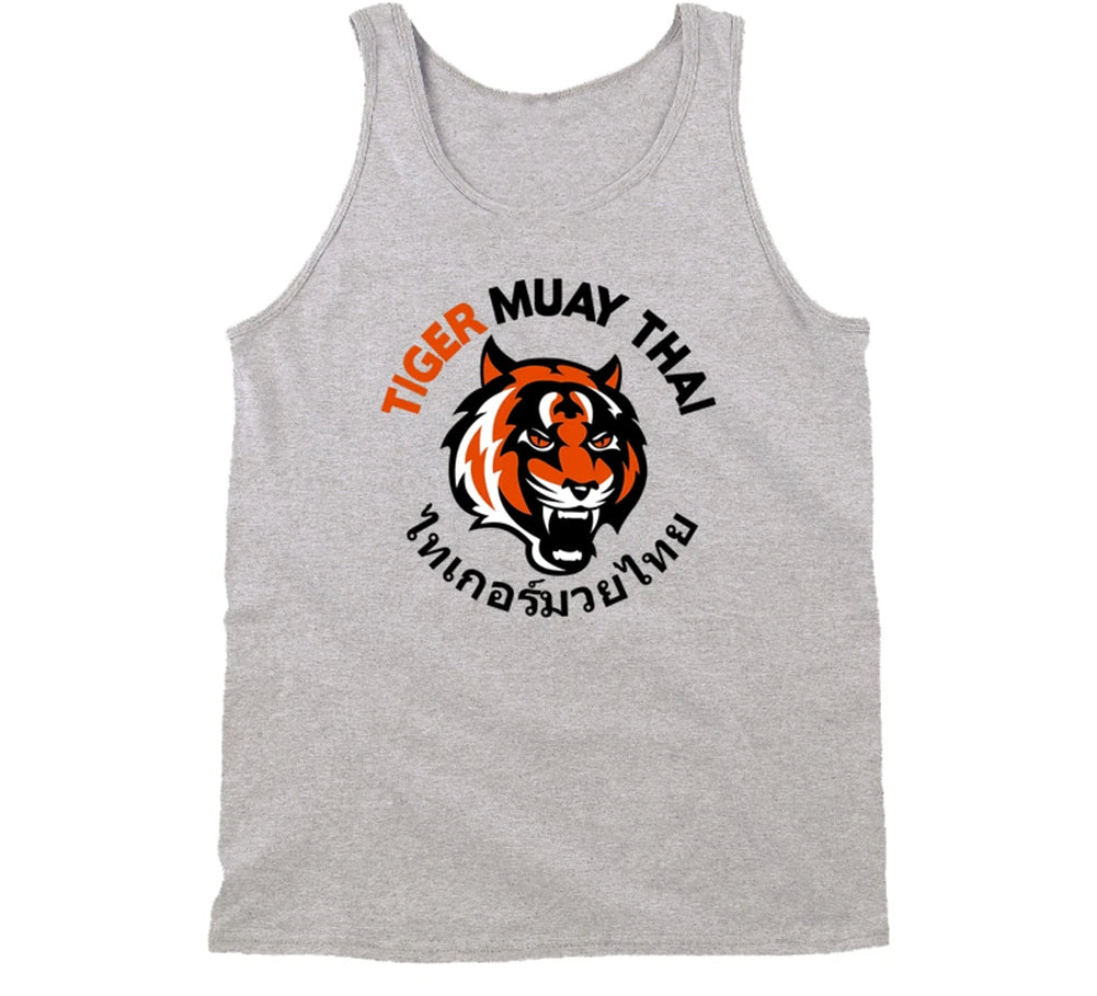Tiger Muay Thai Martial Arts MMA Phuket Thailand Gym Training Tank Top New