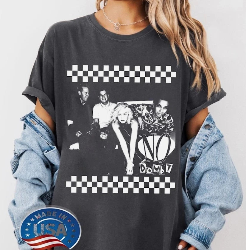 Vintage No Doubt Band Shirt, 90s Rock Music Tee, Just A Girl Apparel