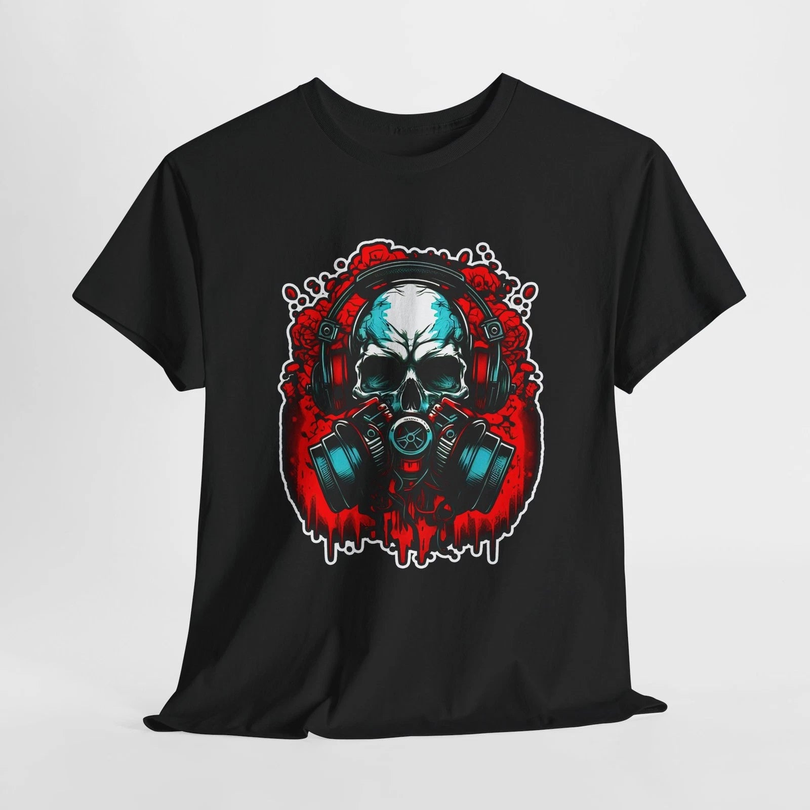Gothic Skull Graphic Tee, Unisex Horror T-Shirt, Grunge Style Apparel, [...]