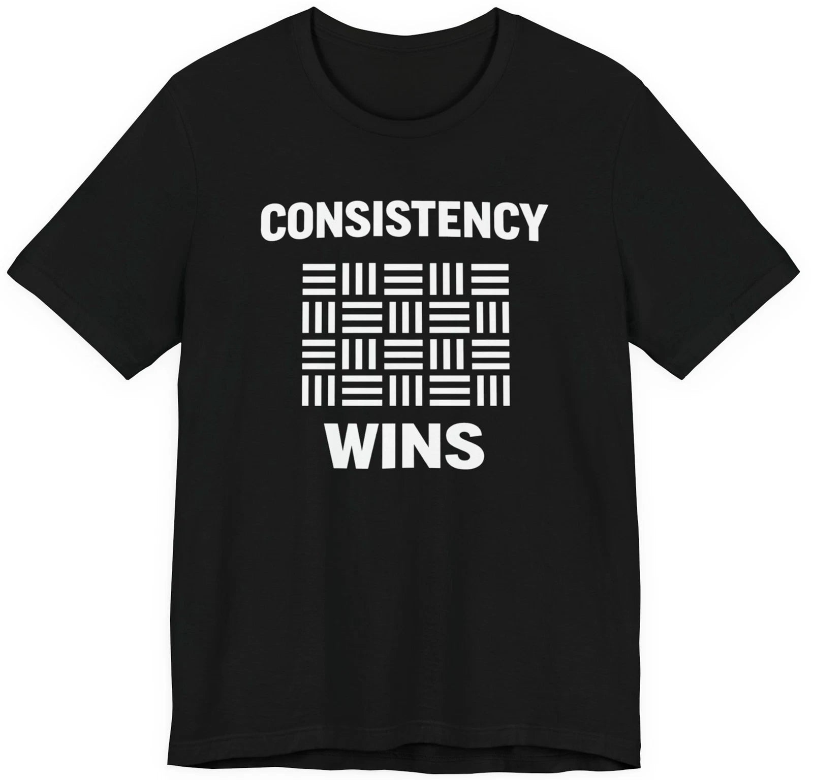 Consistency Wins T-Shirt – Minimalist Discipline Mindset Tee