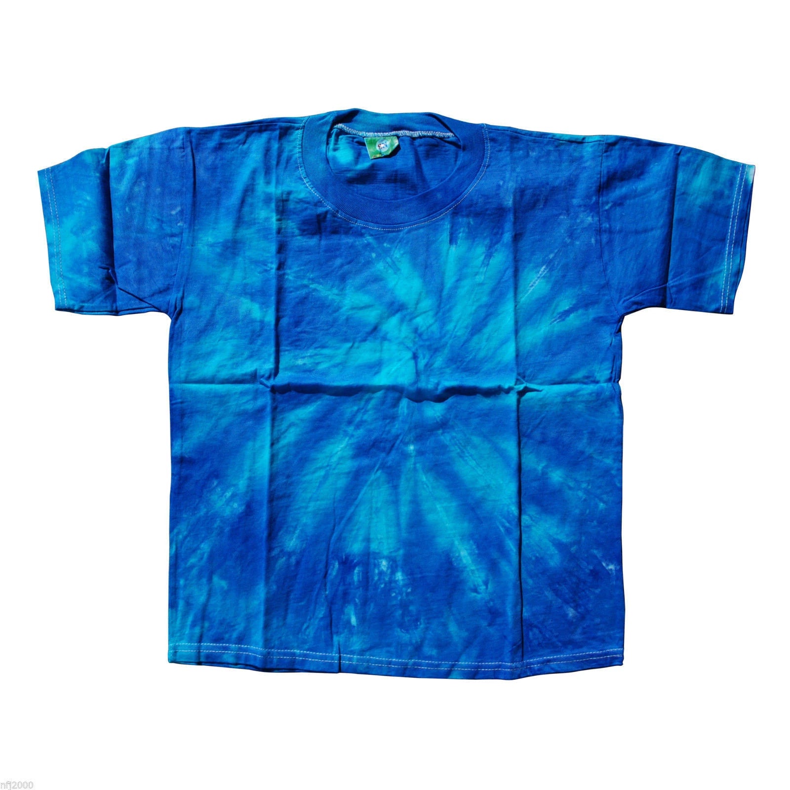 Blue Tie-dye Unique T-shirt Trendy Artistic Vibrant Colors