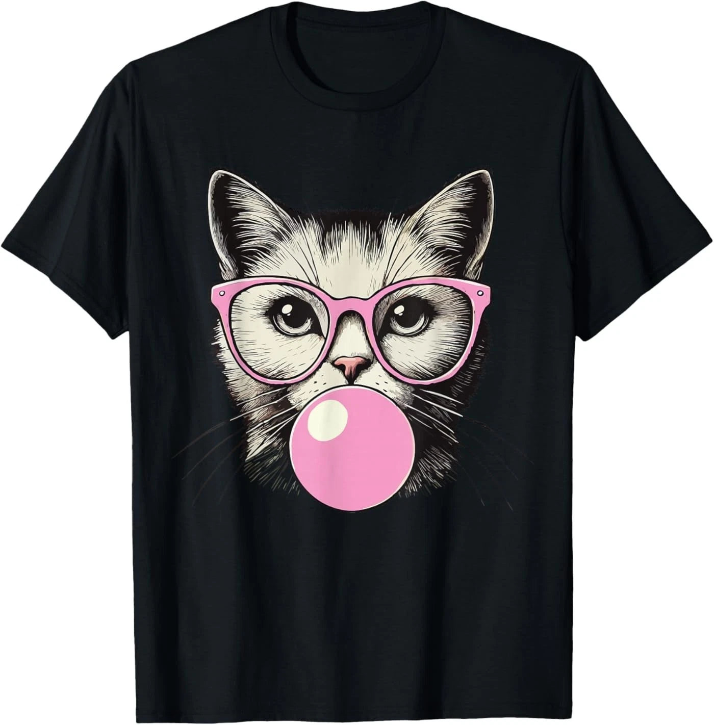 Cute Cat Shirt for Women Funny Cat Lovers T-Shirt