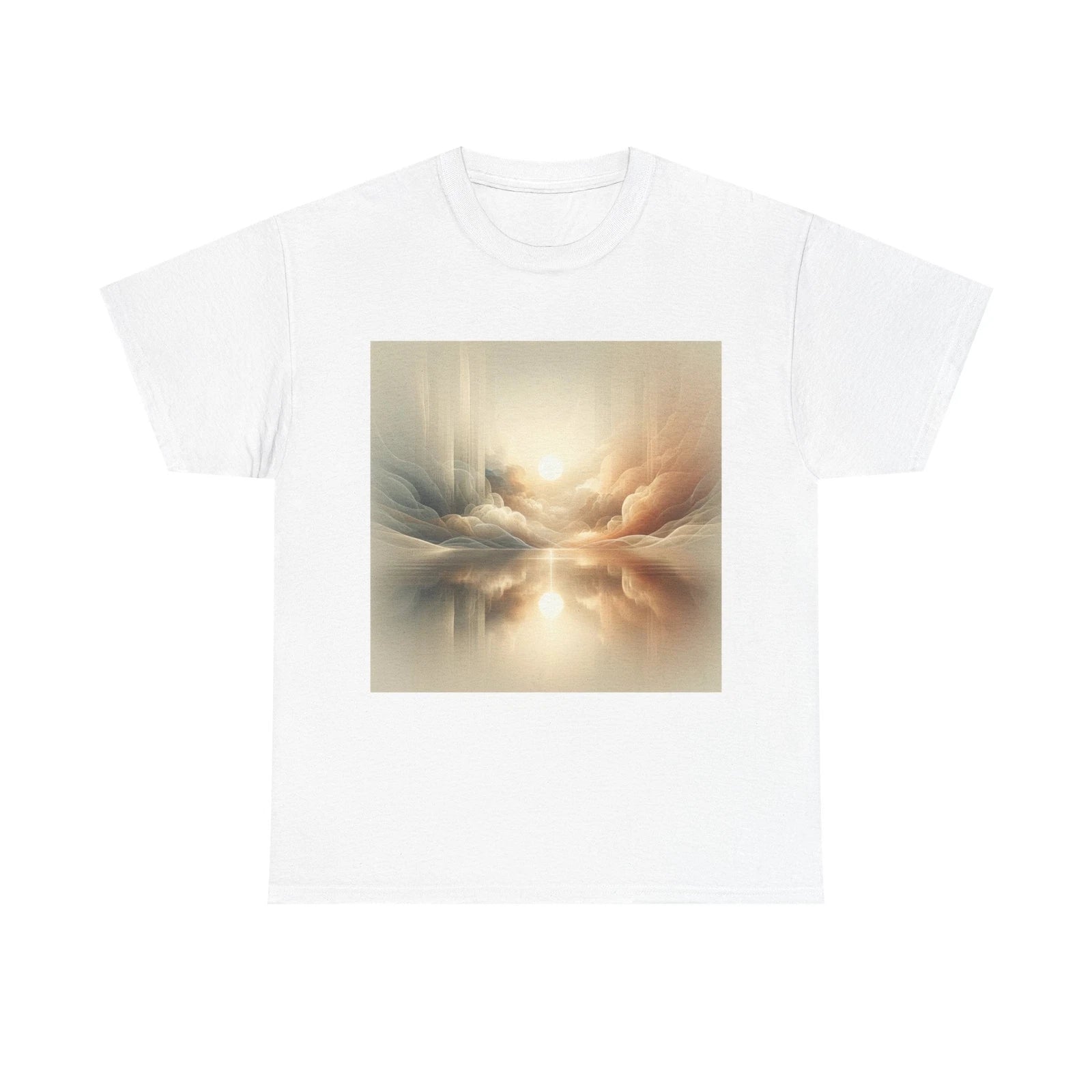 Unisex Adult T Shirt Ethereal Light Shadow Minimalist Art