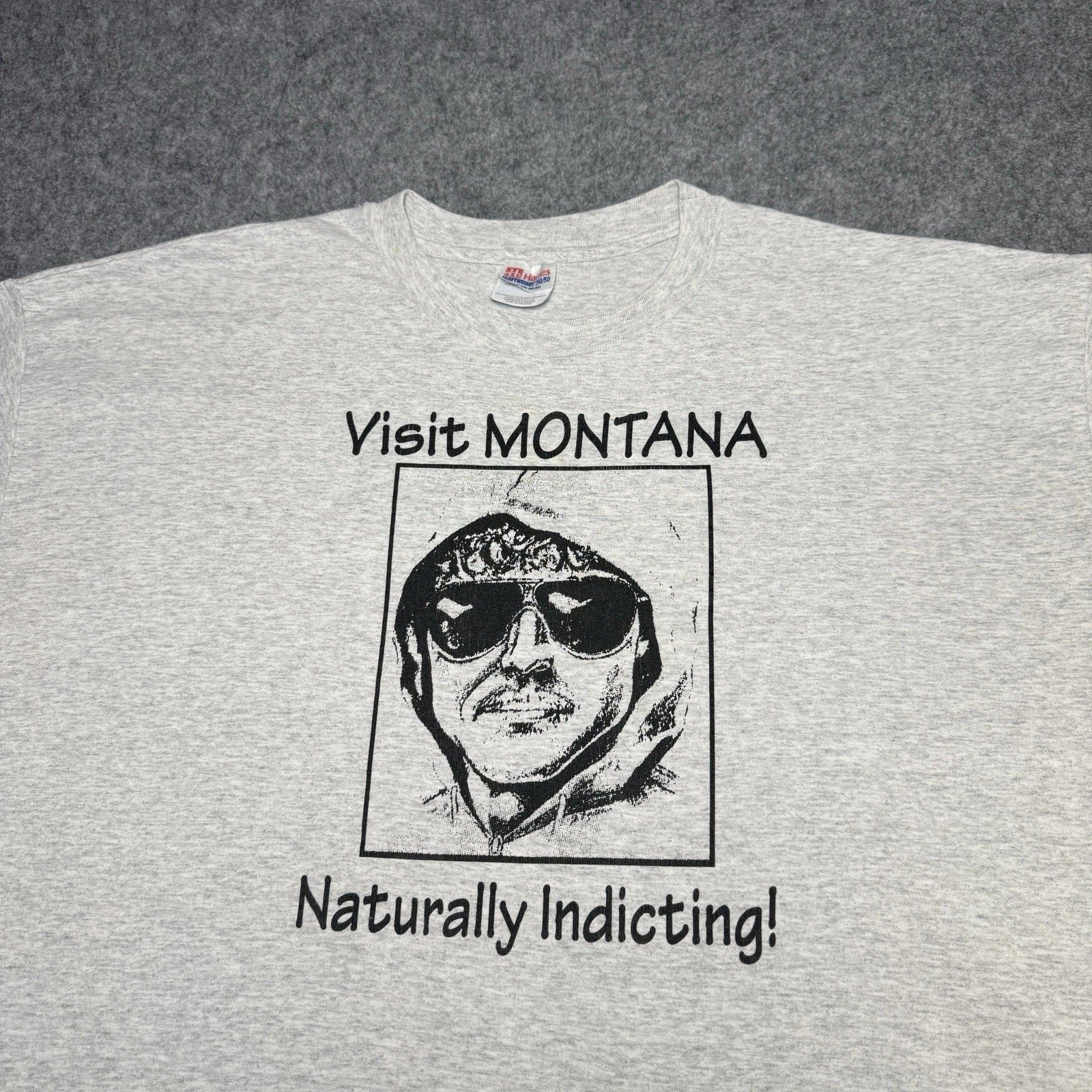 Vintage Unabomber Visit Montana T Shirt Size XXL