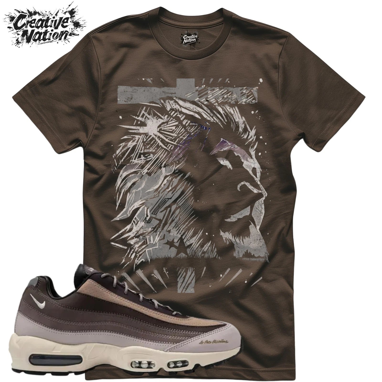 Shirt To Match Air Max 95 SP Diffused Taupe Unisex Tee Lion Shirt