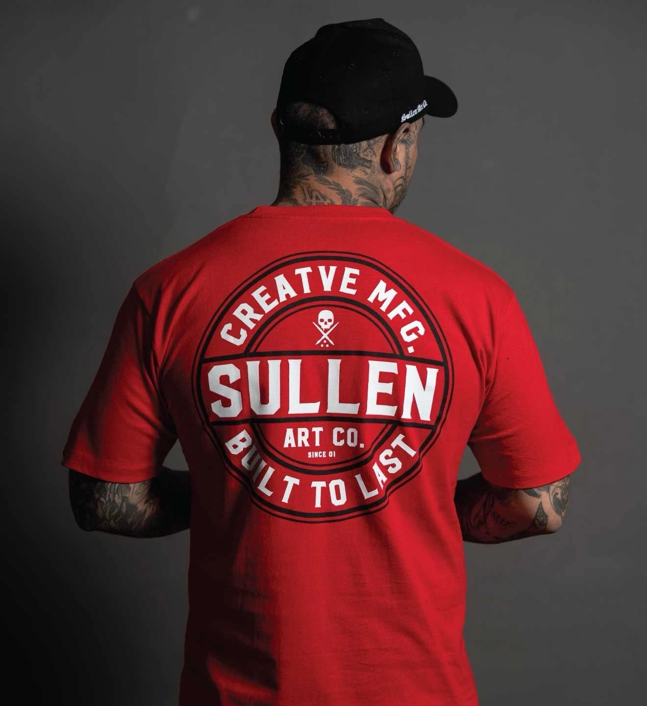 SULLEN CLOTHING CREATIVE CORP LOGO RED STANDARD T-SHIRT (2XL)