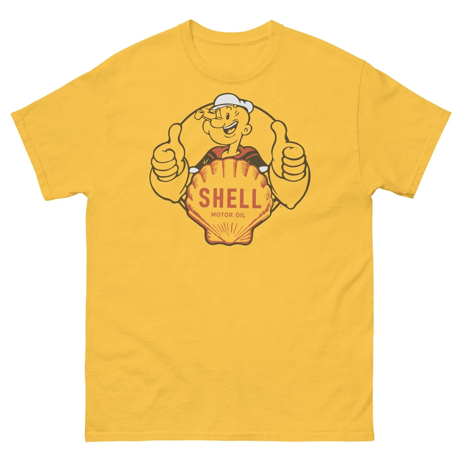 Shell Motor Oil Gas 1930s Design Graphic T Shirt Unisex classic tee