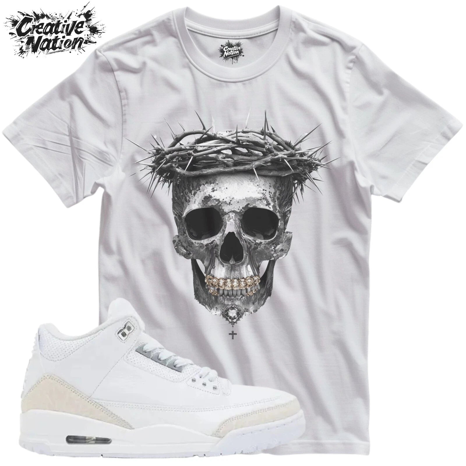 Shirt To Match 3 Pure Money Unisex Tee Sneaker Shirt Skull Shirt For Sneaker Tee