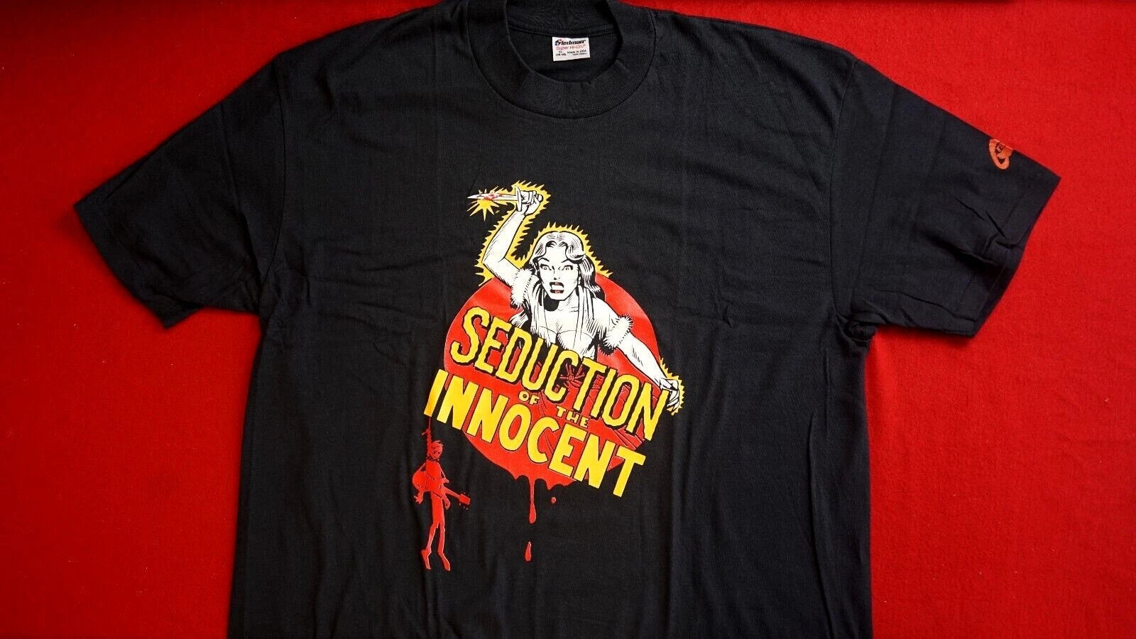 Vintage 90's Graphitti Designs, Seduction of the Innocent T shirt, NOS Sealed