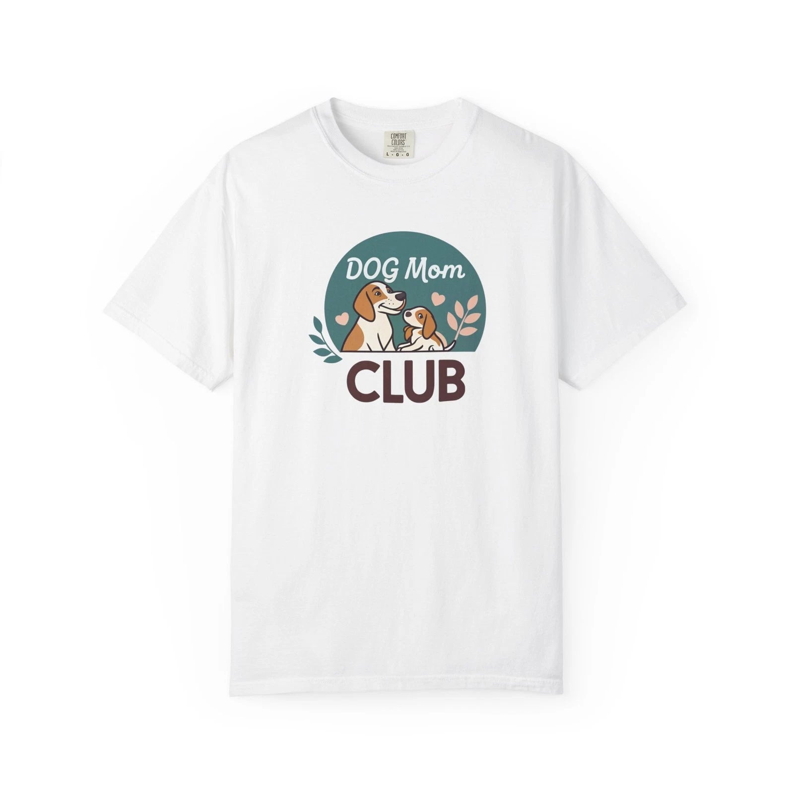Dog Mom Club graphic T-shirt | Cute dog illustration, Cotton, Dog Lovers Tee