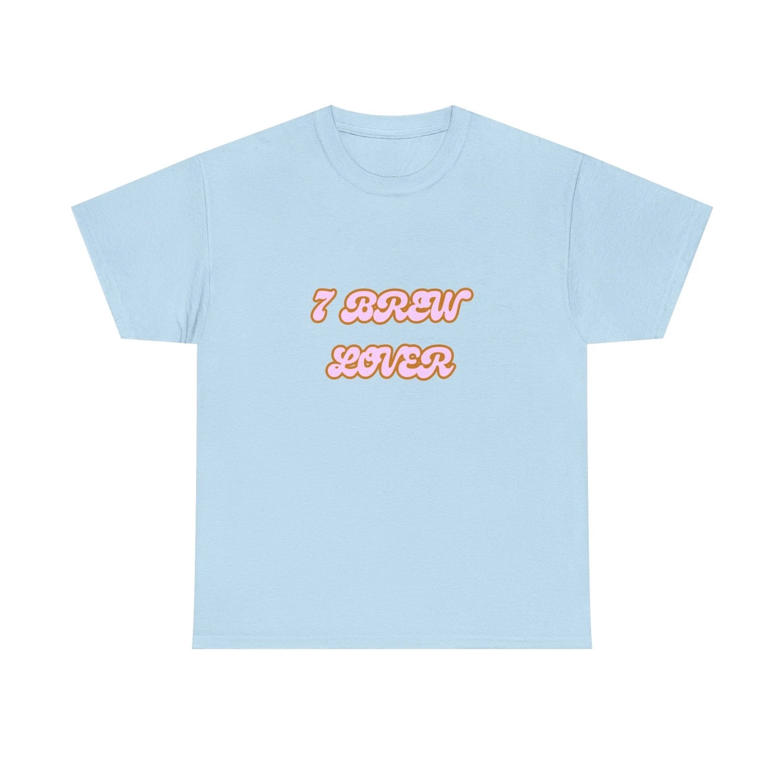 7 Brew Lover Unisex Heavy Cotton Tee - Casual Wear, Coffee Lover