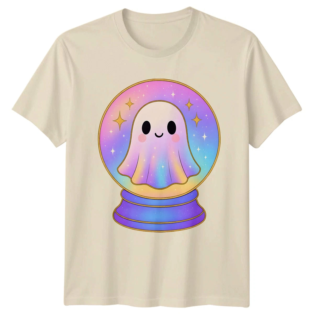 Kawaii Ghost Unisex T-Shirt Pastel Holographic Aesthetic Gift For Him And Her