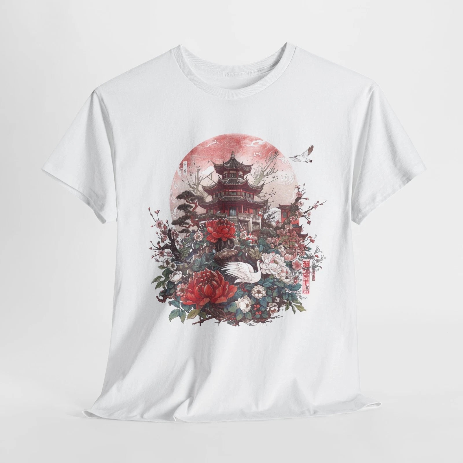 Floral T-Shirt | Japan Travel Aesthetic Tee | Nature Lover Shirt