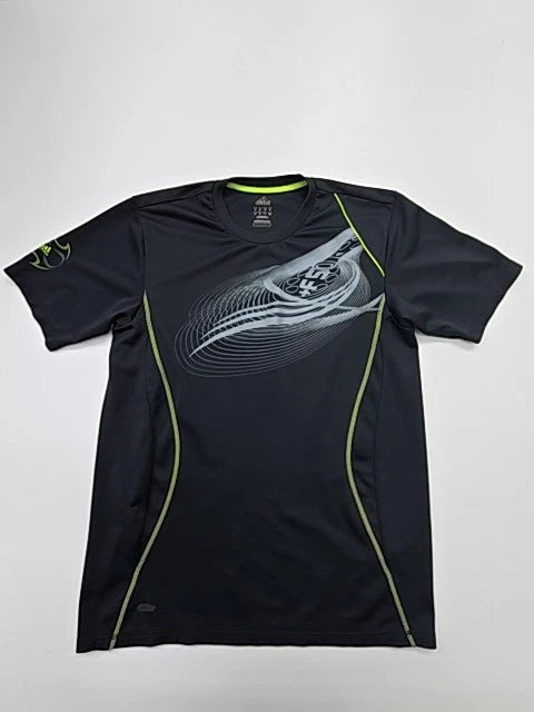 Adidas Mens Black ClimaCool Graphic Performance Tee Size L in Mesh