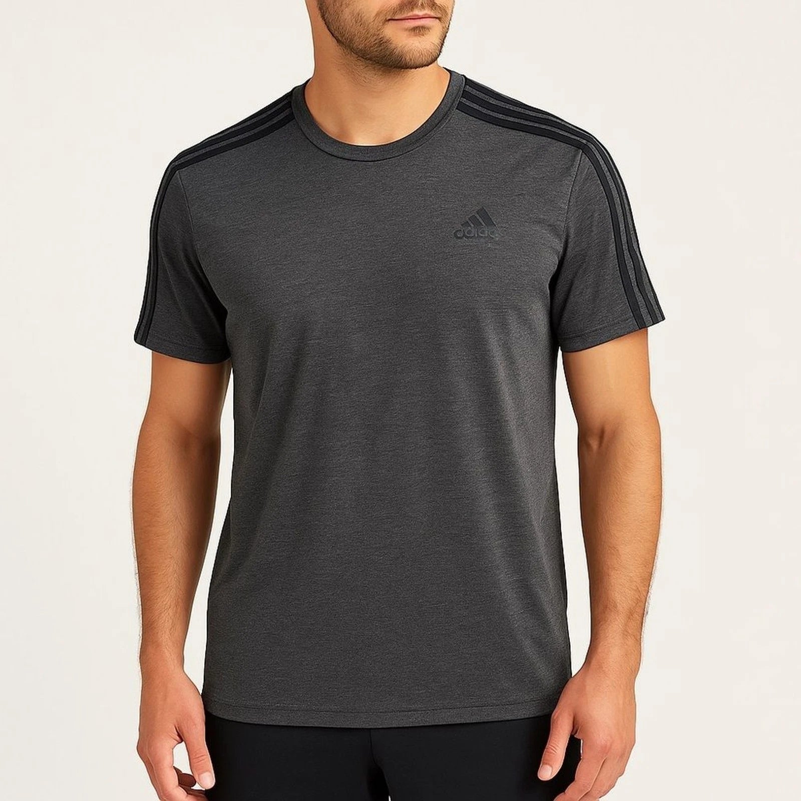 Adidas Heather Gray Climalite Tee Size Medium Minimalist Athleisure Streetwear