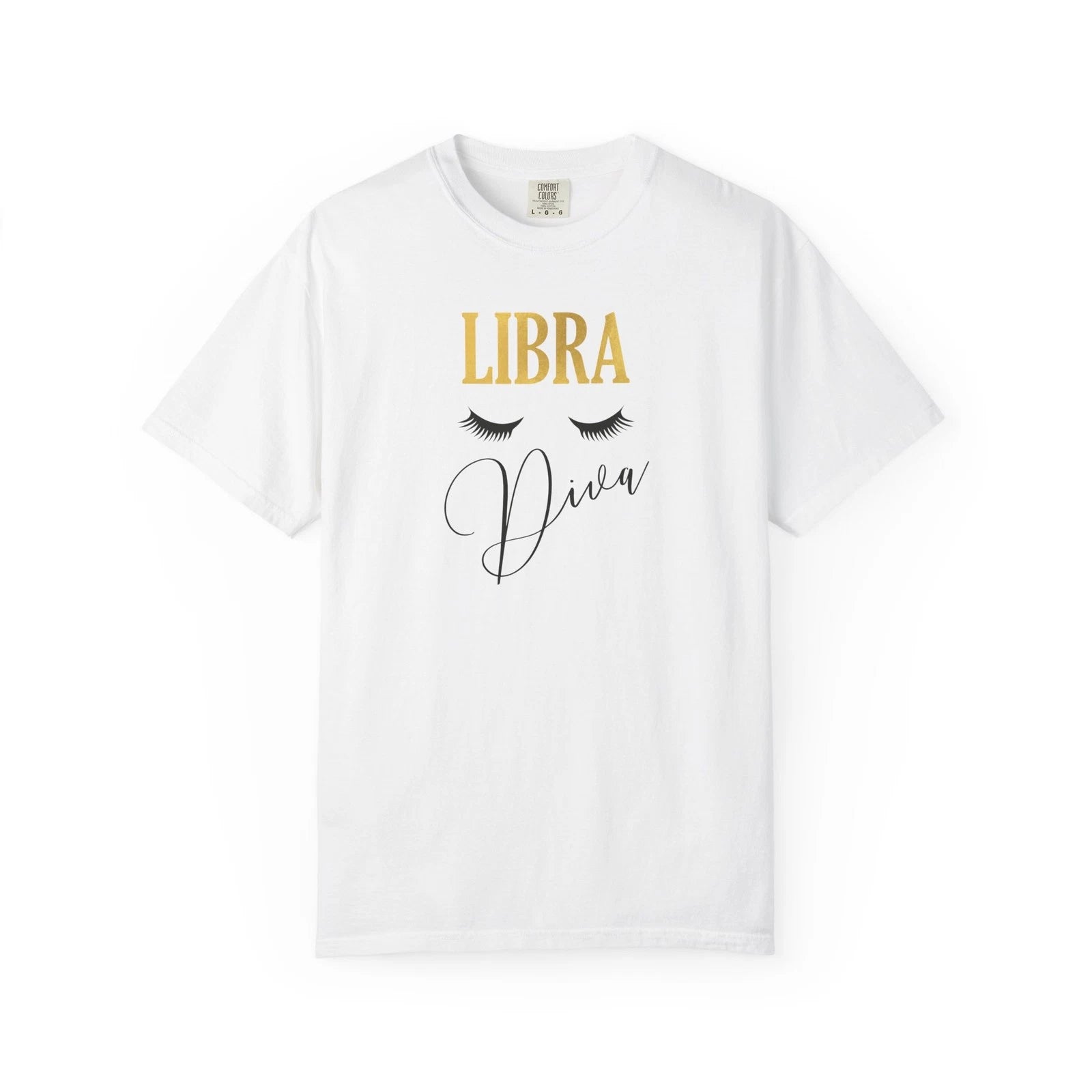 Libra Diva T-shirt | Zodiac Makeup Lashes Astrology Tee