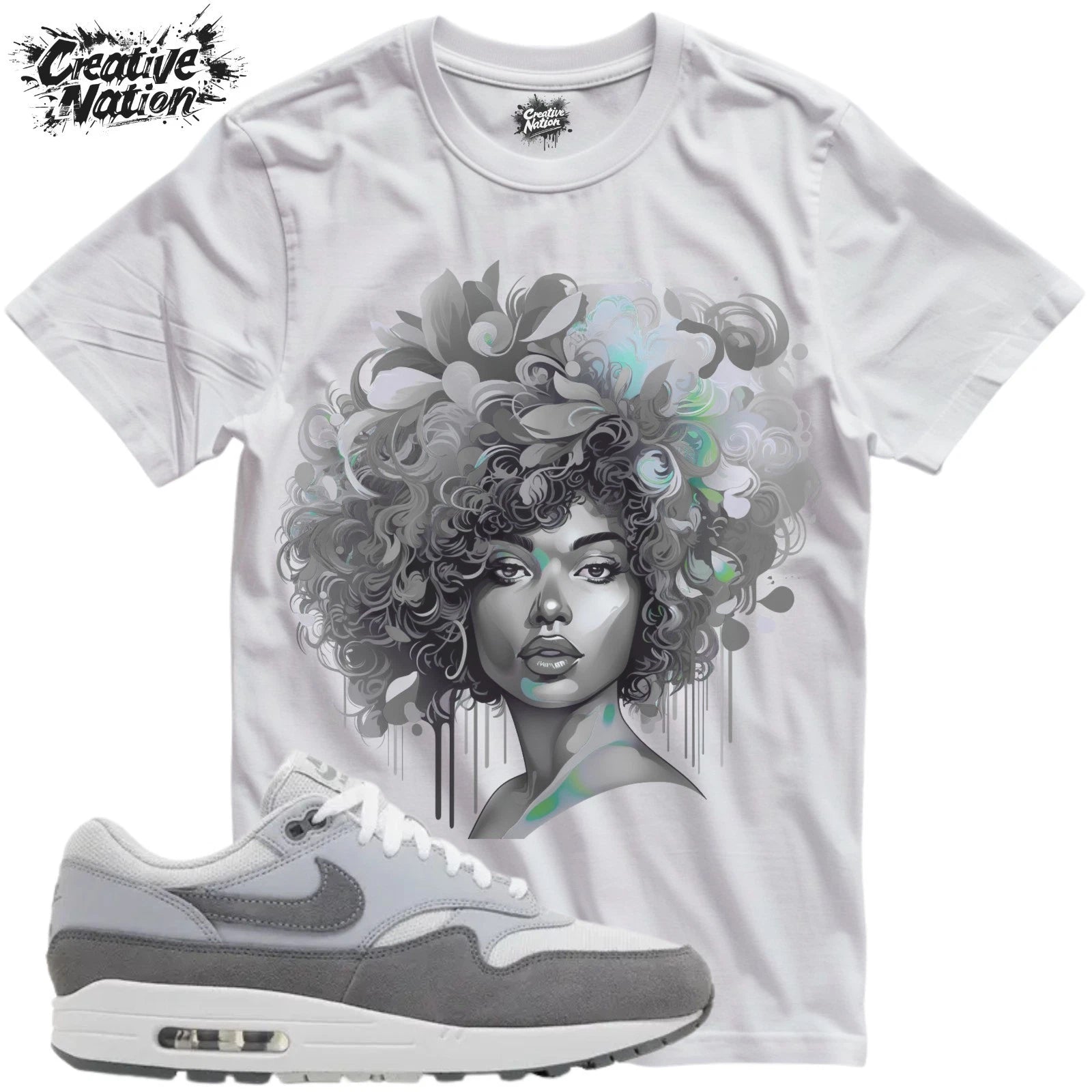 Shirt To Match Air Max 1 '87 Photon Dust Wolf Grey Unisex Tee Afro Shirt