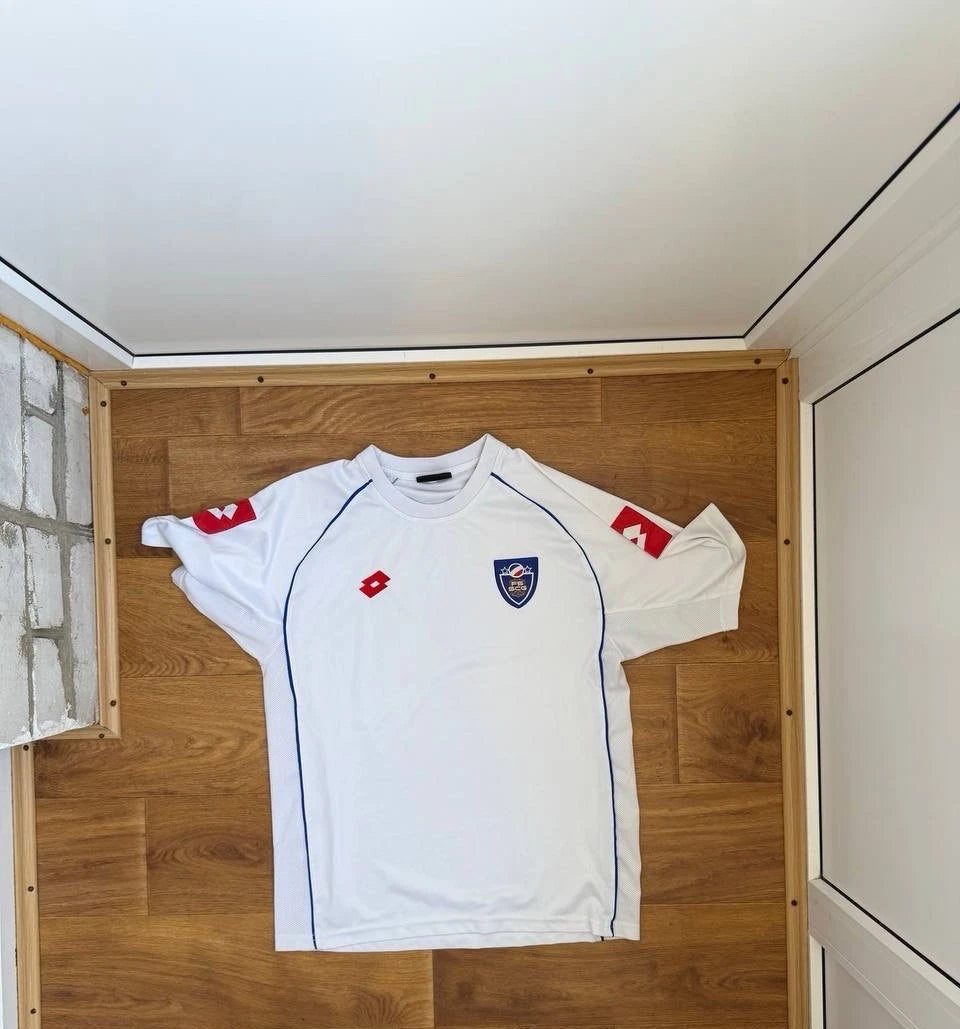 Vintage 2006 Yugoslavia Lotto Jersey Soccer T-Shirt Rare Y2K size XL color white