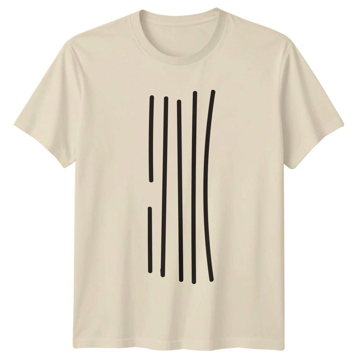 Modern Minimalist Abstract Vertical Lines T-Shirt Minimalist Patterns Abstract