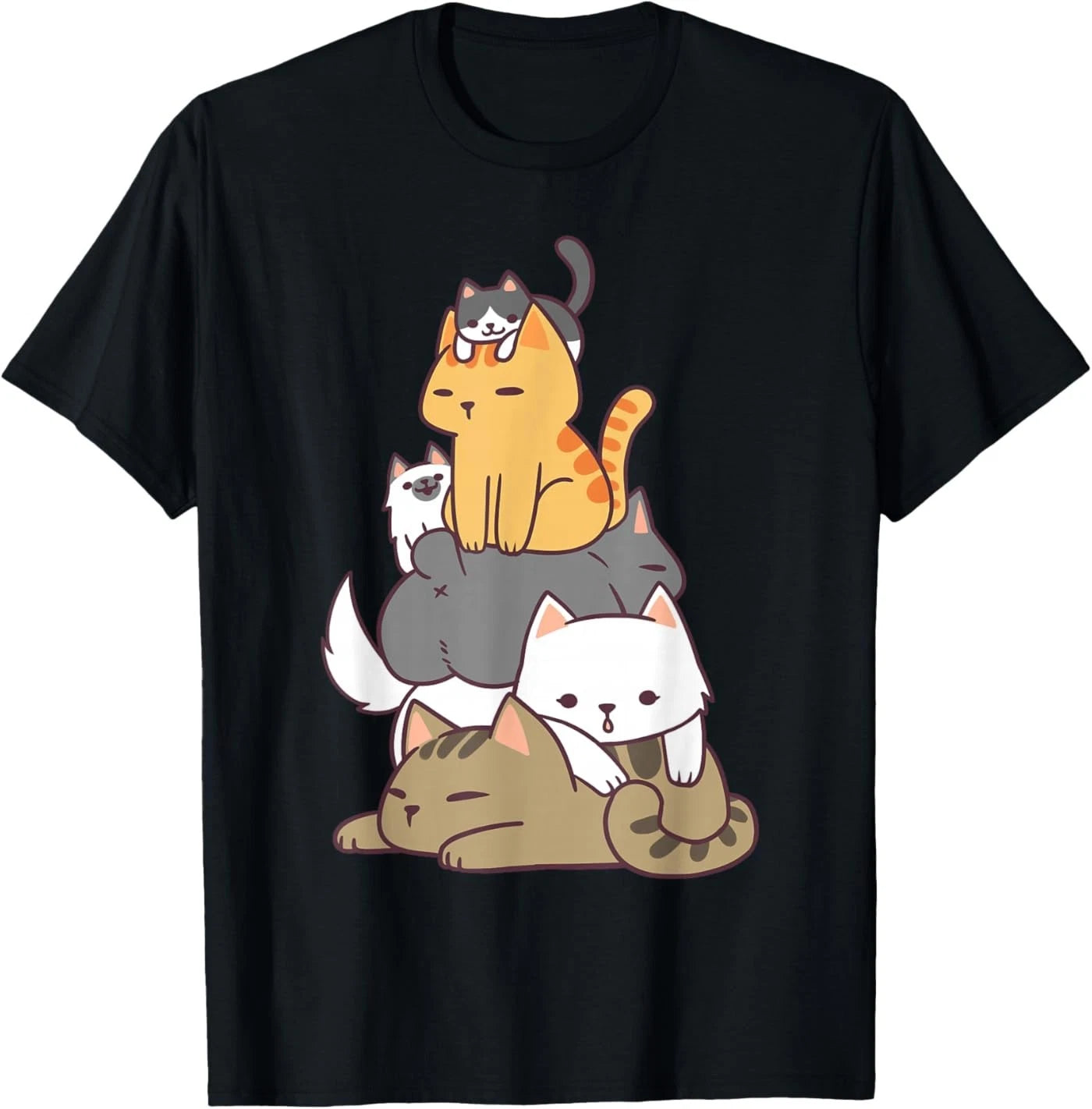 Pile of Kitty Cats Funny Cute Cat Lover Gift T-Shirt