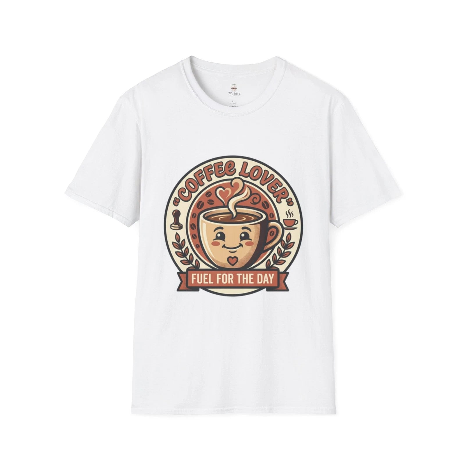 Coffee Lover Fuel for the Day T-Shirt | Cute Coffee Cup Design