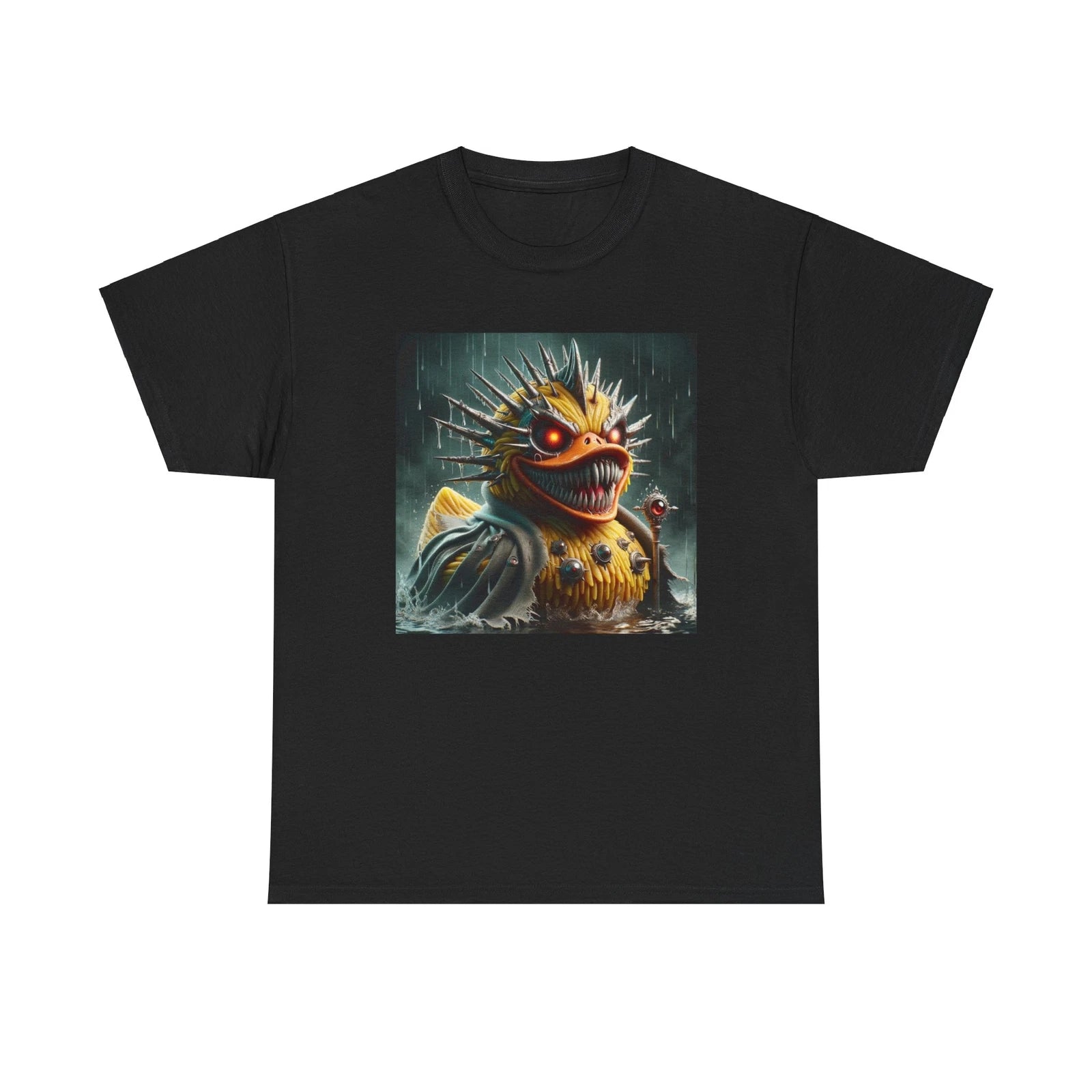 Unisex Adult T Shirt Villainous Rubber Duck Artwork Creative Cute Horror Graphic