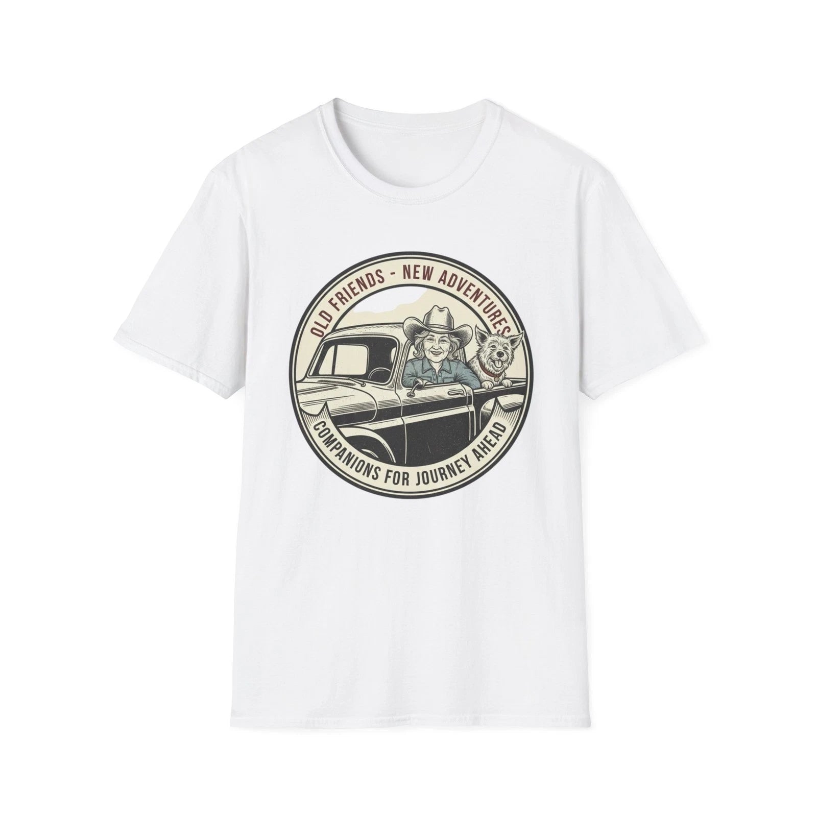 Women Vintage Style Dog Mom T-Shirt Design - Western Cowgirl Aesthetic Shirt