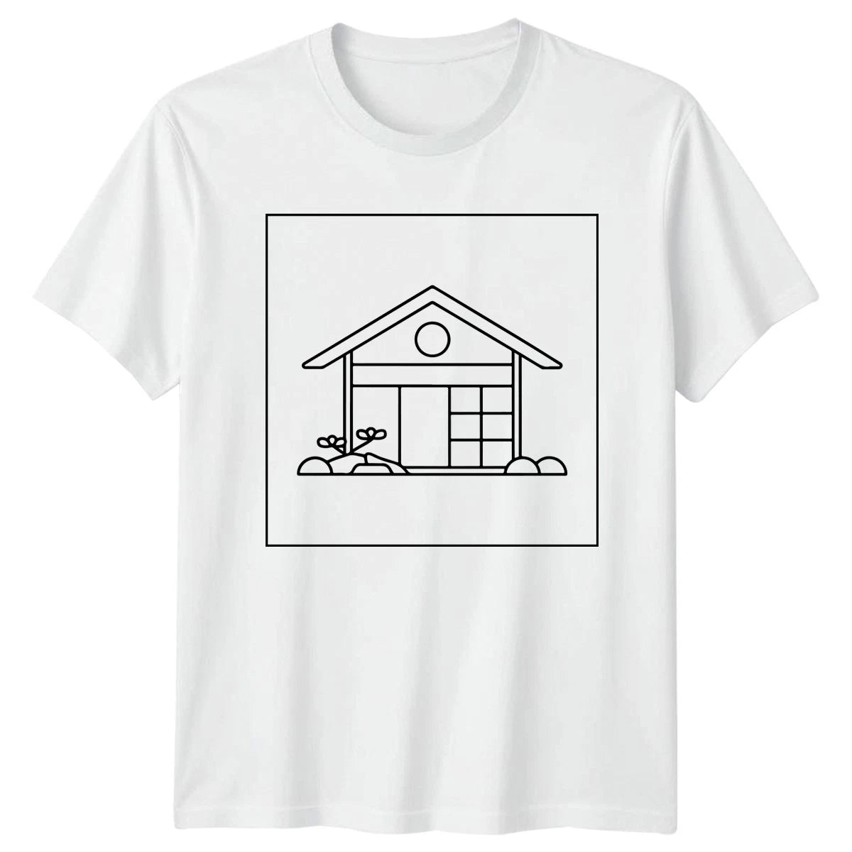 House Minimalist Architecture Mens T-Shirt Ladies Tee Unisex Graphic Top