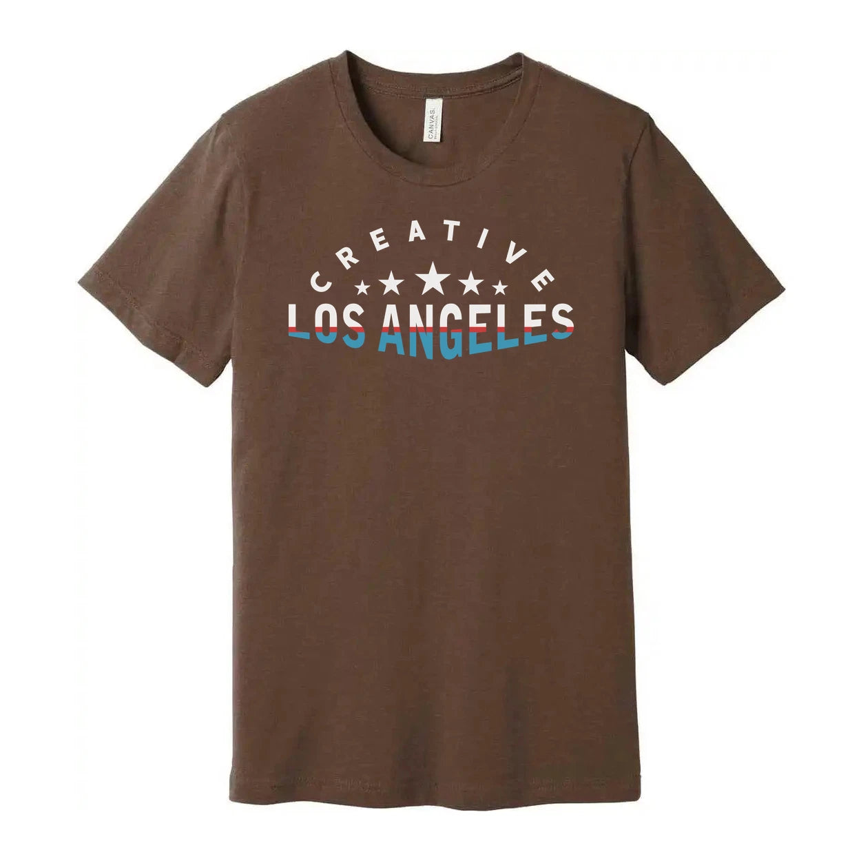 Creative Los Angeles Unisex Graphic T Shirt With Bold Text Design And Stars Soft