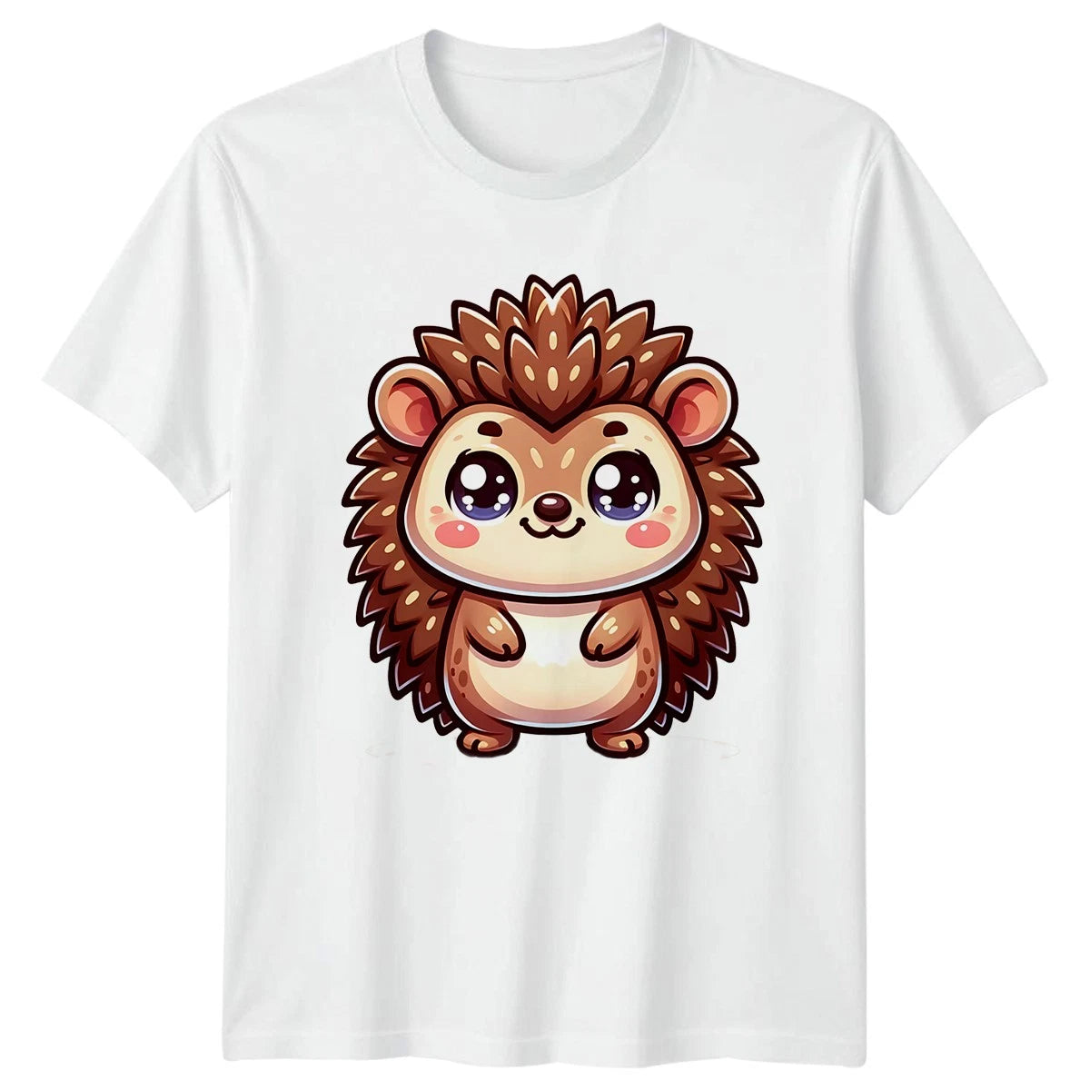 Cute Hedgehog Animals Mens Womens T-Shirt Unisex Woodland Creature Apparel