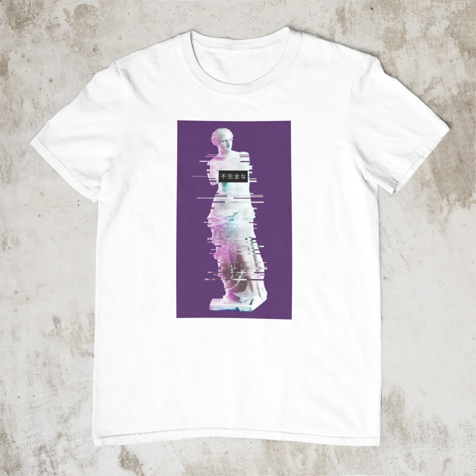 Aphrodite Aesthetics Vaporwave Japanese Art Printed Cotton Men's T-shirt Top Tee