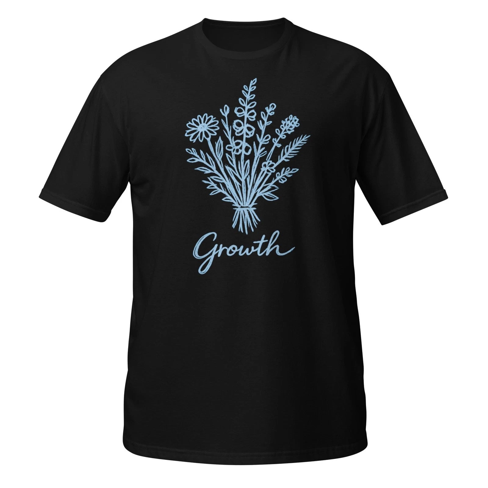Growth Shirt Minimalist Floral Line Art Aesthetic Sketch Botanical Tee