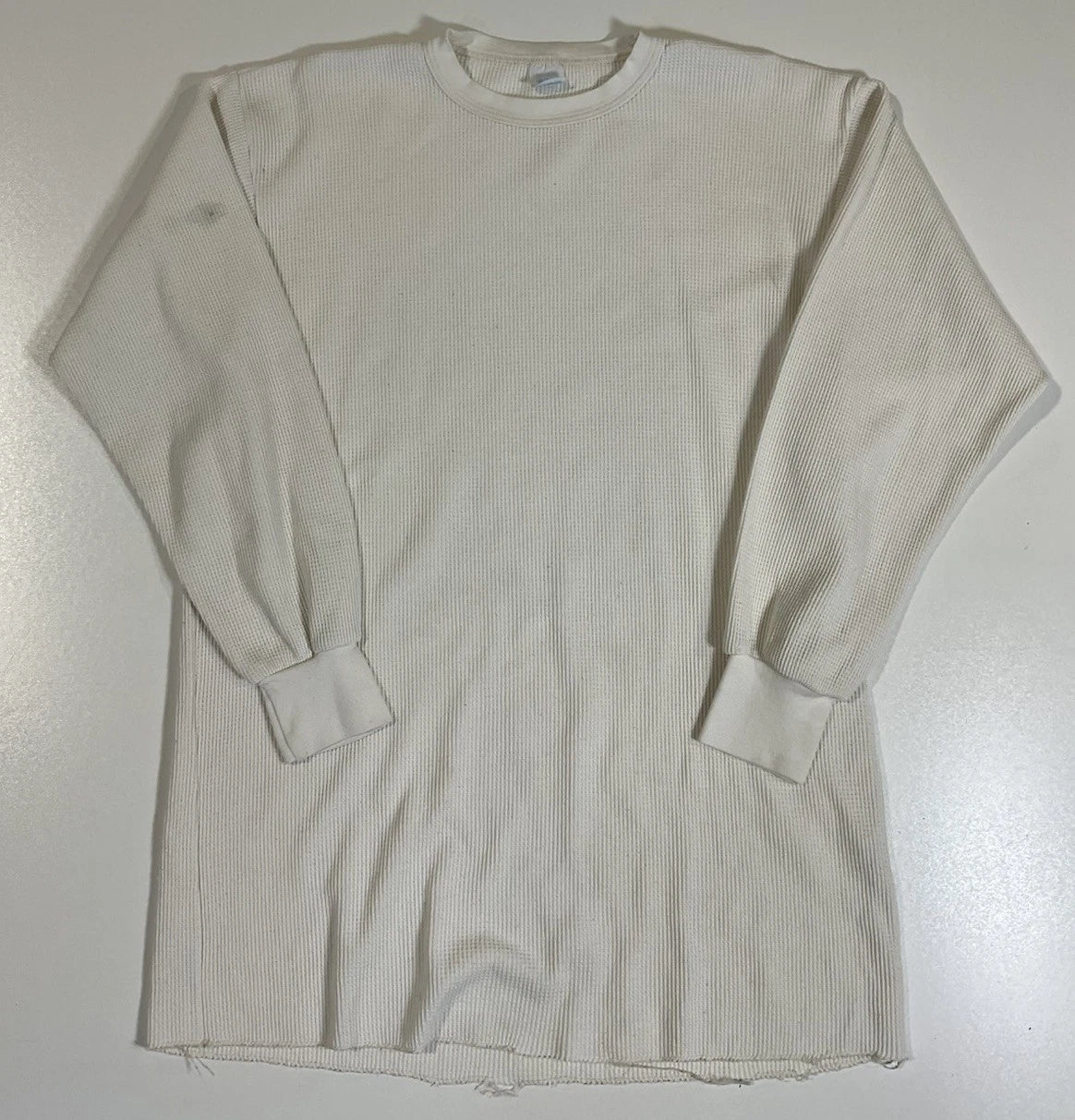 Vintage Himalaya Waffle Knit Thermal Sz XXL Stain Spot Grunge 80s