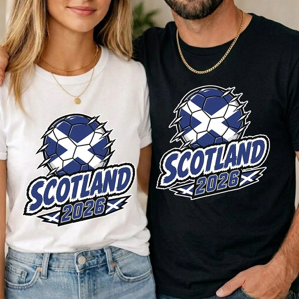 Scotland World Cup 2026 Football Fan Unisex Kids T Shirt Scottish Soccer Tee Men