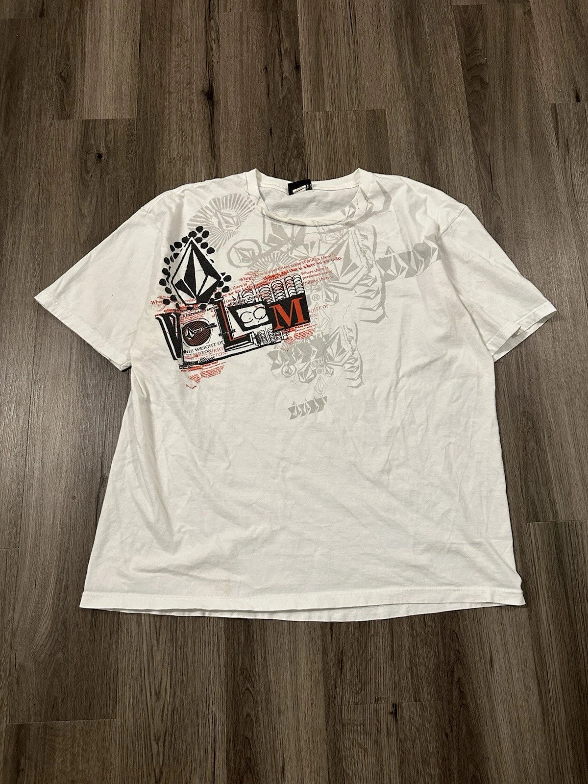Vintage Y2K Volcom skate grunge tshirt tee Skateboard Xl