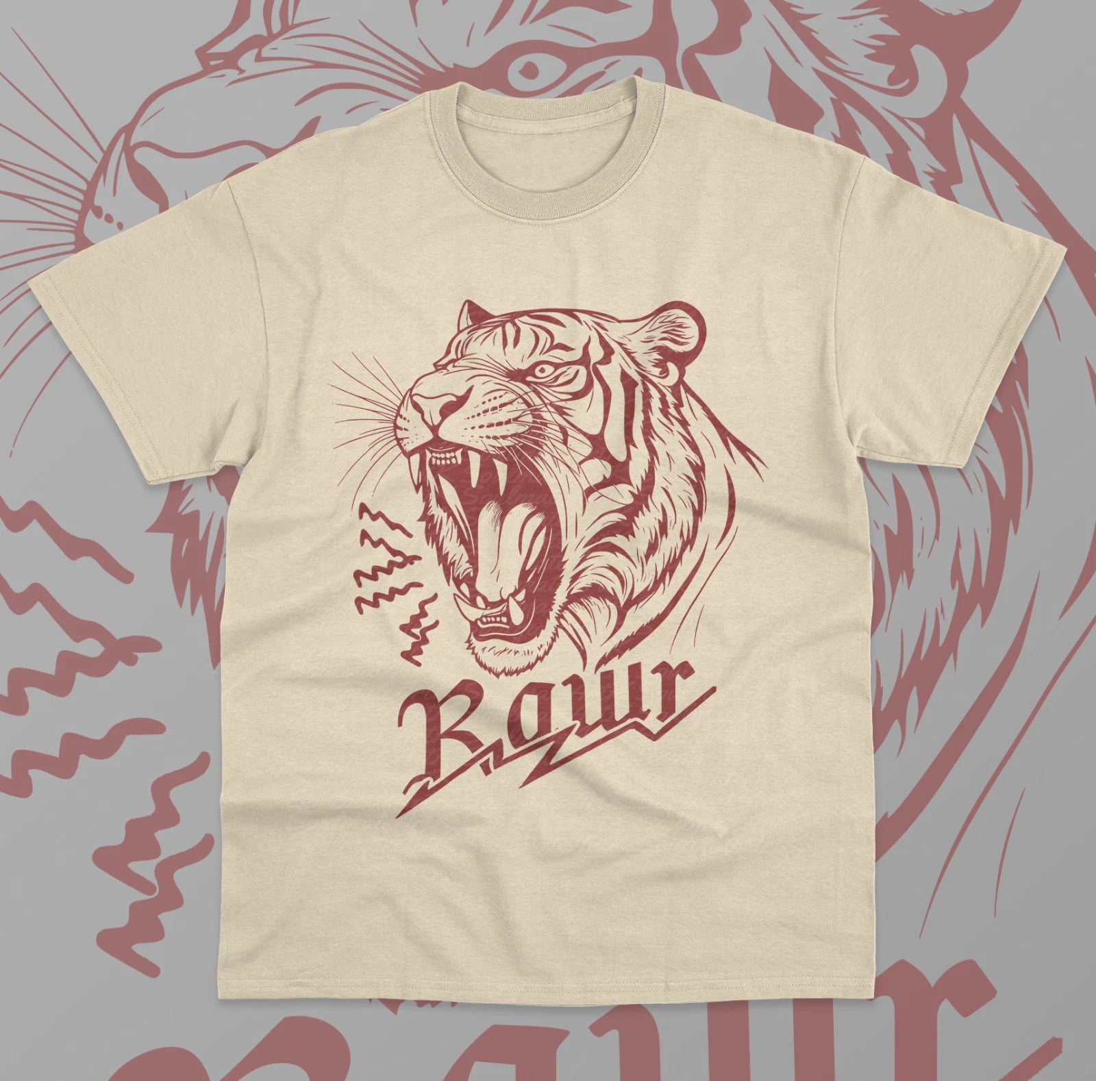 Rawr Tiger T-Shirt Vintage Aesthetic Lion Animal Lover Unisex Sweater Shirt Tee