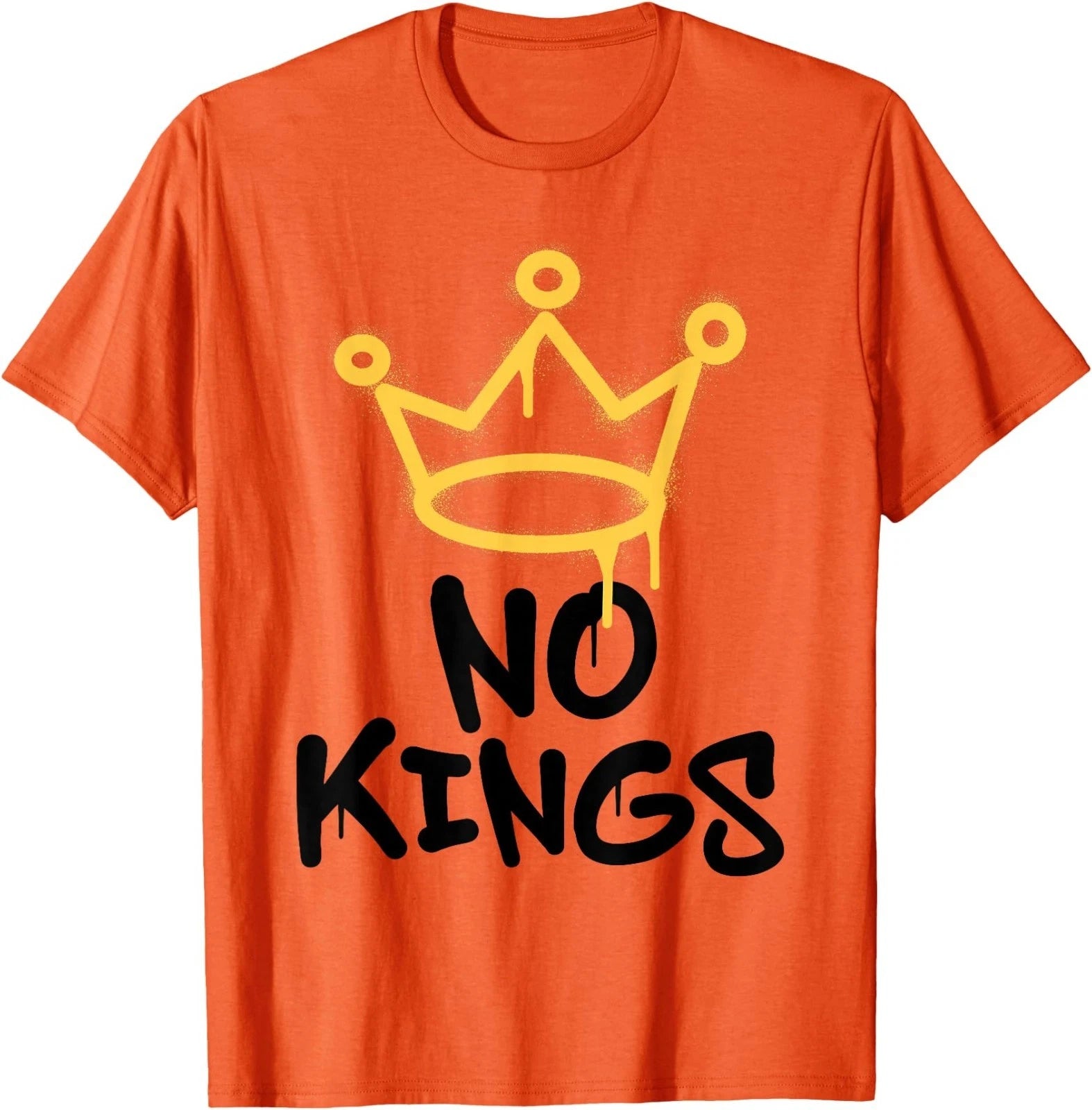 No Kings Day 2025 Protest Sign Grunge Nope Men Women T-Shirt