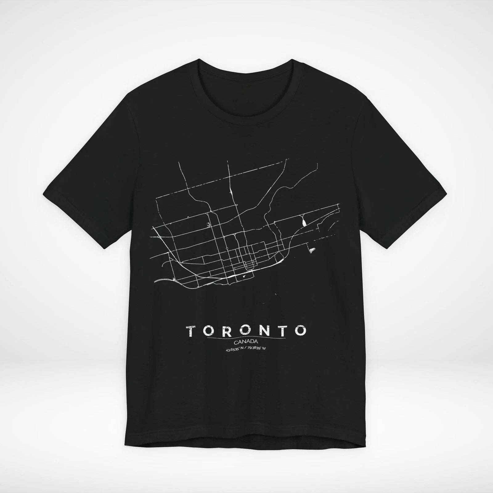 Toronto Canada Train Map T-Shirt Minimalist Rail Graphic Tee Streetwear