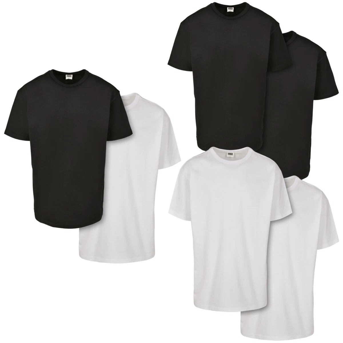 Urban Classics Organic Basic Tee 2-Pack T-Shirt Top Shirt 100% Cotton