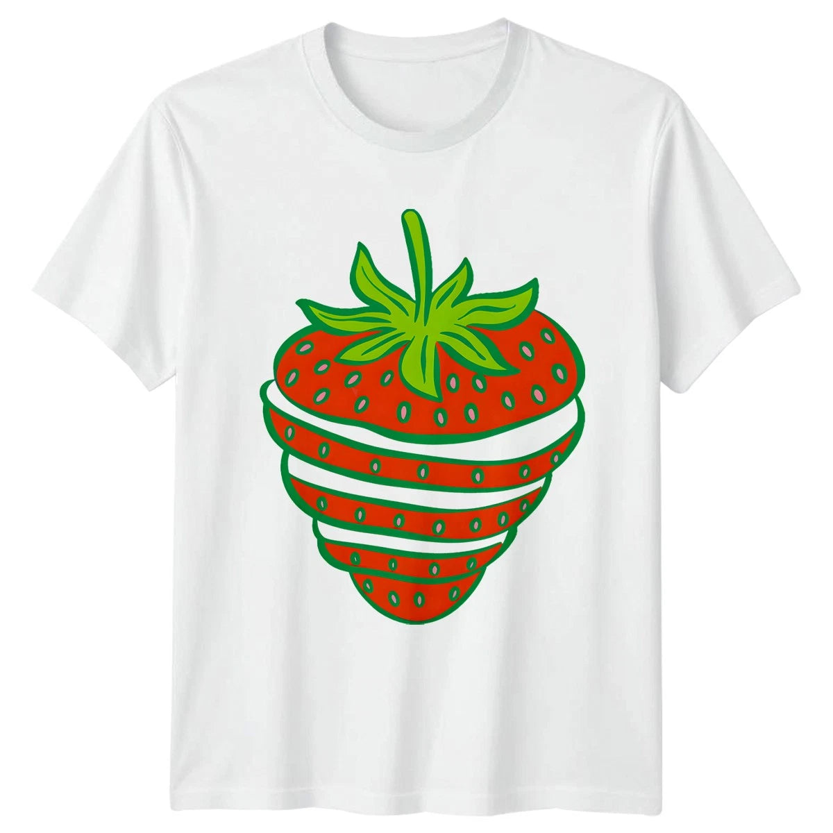 Strawberry T-Shirt Fruit Illustration Gift For Him And Her