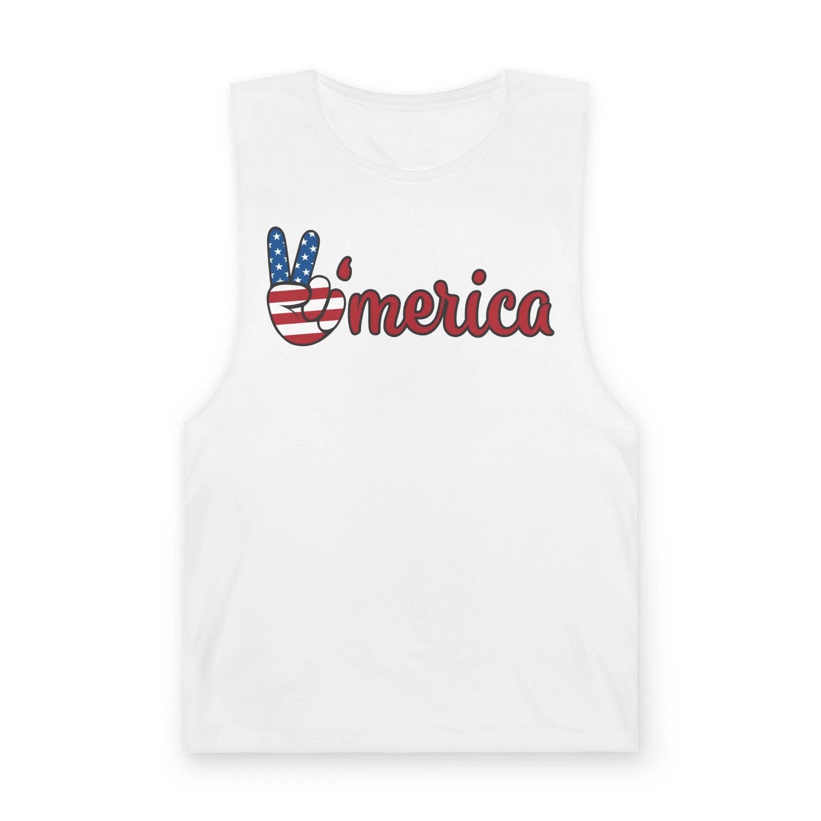 America peace sign Tank | Patriotic Fourth of July USA flag design