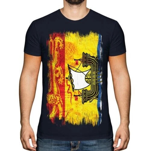 NEW BRUNSWICK GRUNGE FLAG MENS T-SHIRT TEE TOP GIFT SHIRT CLOTHING JERSEY