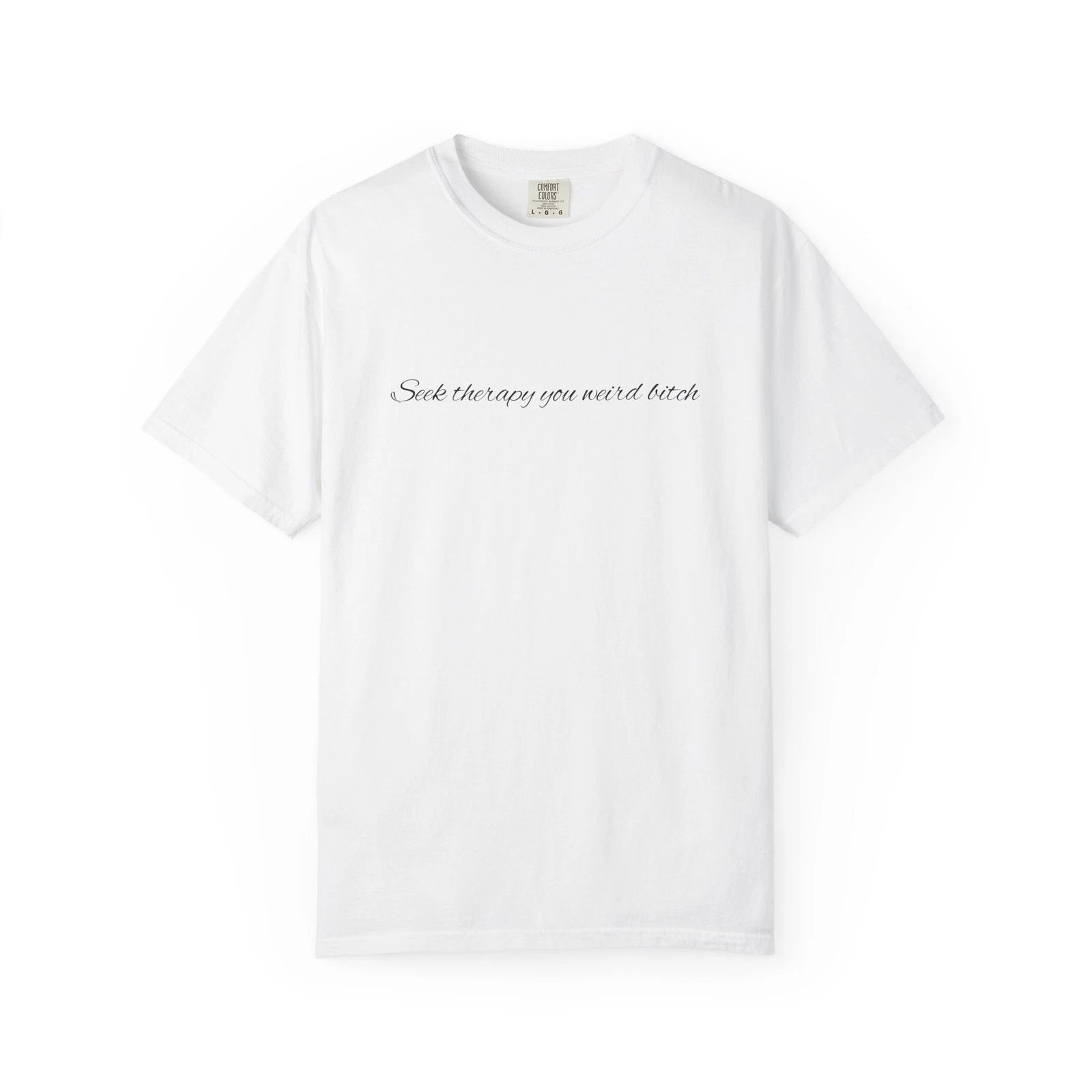 script text phrase T-Shirt | minimalist typography tee