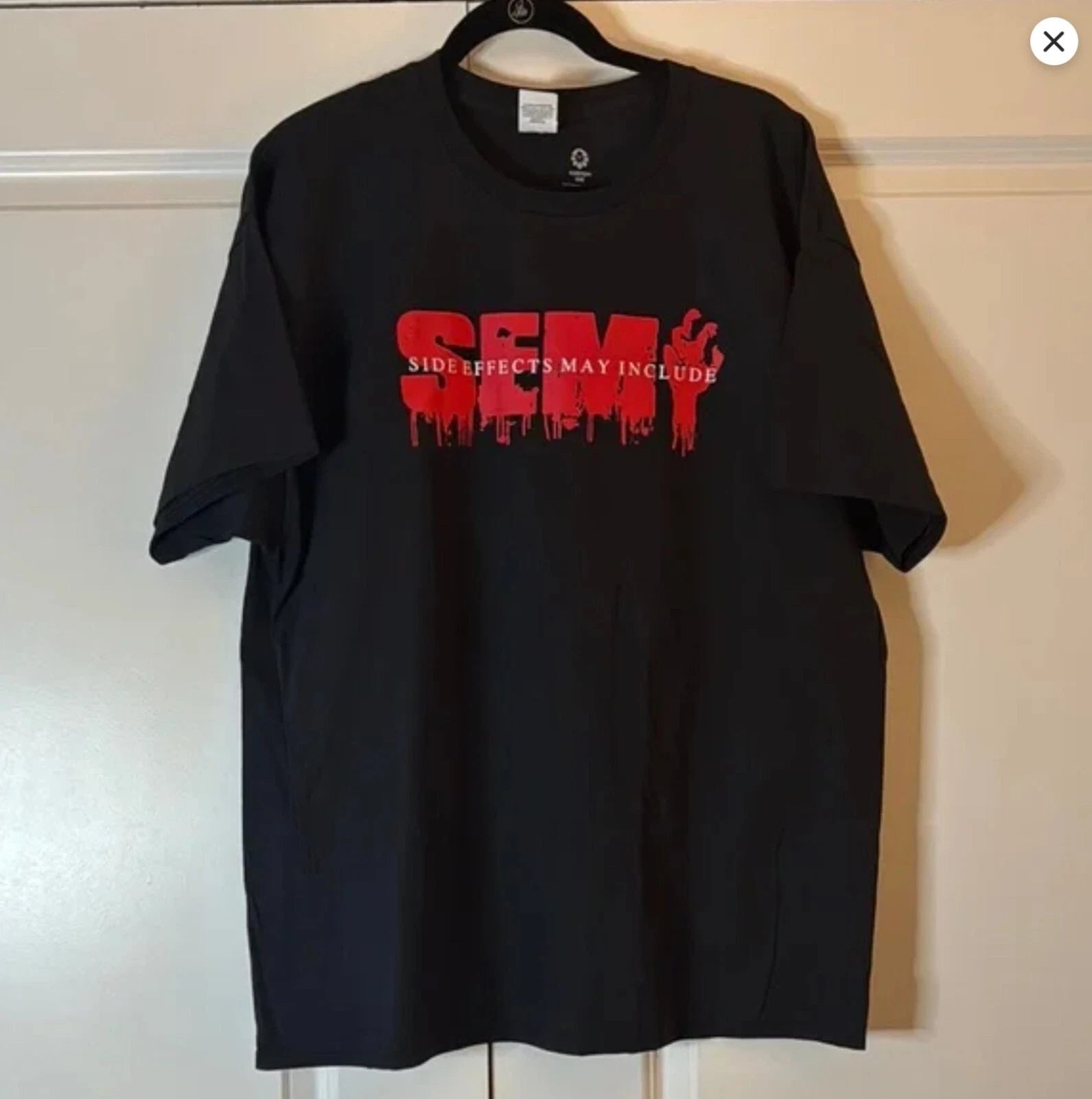 Side Effects May Include SEMI Metal Band Zombie Graphic Tee XL Black Horror